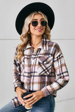 Load image into Gallery viewer, Button Down Collared Plaid Shacket