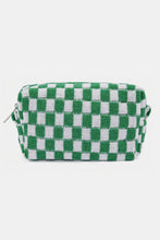 Load image into Gallery viewer, Zenana Checkered Pattern Knitted Cosmetic Pouch