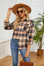 Load image into Gallery viewer, Button Down Collared Plaid Shacket