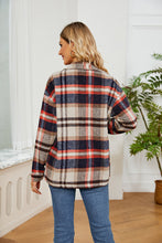 Load image into Gallery viewer, Button Down Collared Plaid Shacket