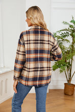 Load image into Gallery viewer, Button Down Collared Plaid Shacket