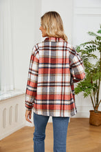 Load image into Gallery viewer, Button Down Collared Plaid Shacket