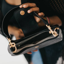 Load image into Gallery viewer, Bamboo Shoulder Bag *FLASH SALE*: Black