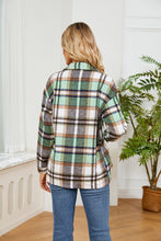 Load image into Gallery viewer, Button Down Collared Plaid Shacket