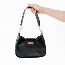 Load image into Gallery viewer, Bamboo Shoulder Bag *FLASH SALE*: Black