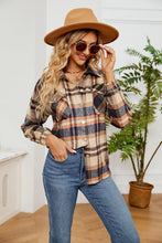Load image into Gallery viewer, Button Down Collared Plaid Shacket