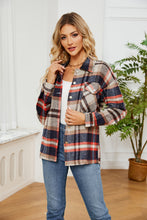 Load image into Gallery viewer, Button Down Collared Plaid Shacket