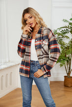 Load image into Gallery viewer, Button Down Collared Plaid Shacket