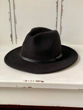 Load image into Gallery viewer, Wool Double Leather Ribbon Fedora
