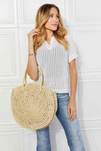 Load image into Gallery viewer, Justin Taylor Beach Date Straw Rattan Handbag in Ivory