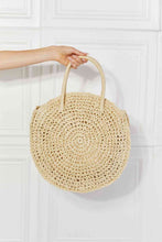 Load image into Gallery viewer, Justin Taylor Beach Date Straw Rattan Handbag in Ivory