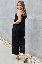 Load image into Gallery viewer, HEYSON All Day Full Size Wide Leg Button Down Jumpsuit in Black