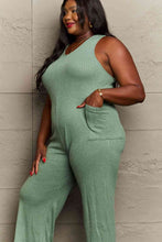 Load image into Gallery viewer, HEYSON Don't Get It Twisted Full Size Rib Knit Jumpsuit