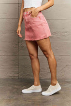 Load image into Gallery viewer, Zenana 90's Vibe Acid Wash Frayed Hem Skirt