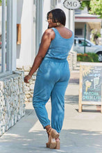 Load image into Gallery viewer, ODDI Full Size Acid Wash Casual Jumpsuit
