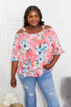 Load image into Gallery viewer, Sew In Love Full Size Fresh Take Floral Cold-Shoulder Top