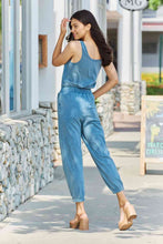 Load image into Gallery viewer, ODDI Full Size Acid Wash Casual Jumpsuit