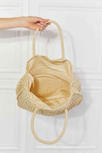 Load image into Gallery viewer, Justin Taylor Beach Date Straw Rattan Handbag in Ivory