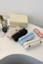 Load image into Gallery viewer, Bow Embroidered Quilted Storage Bag
