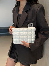 Load image into Gallery viewer, Quilted Plaid Clutch with Zipper
