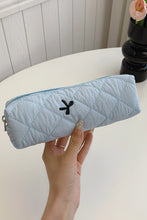Load image into Gallery viewer, Bow Embroidered Quilted Storage Bag
