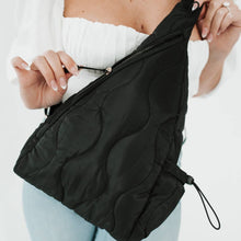 Load image into Gallery viewer, Striding Through Philly Puffer Sling Bag &amp; Backpack: Teal
