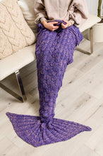 Load image into Gallery viewer, Seaside Magic Chenille Mermaid Tail In Purple: OS

