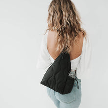Load image into Gallery viewer, Striding Through Philly Puffer Sling Bag &amp; Backpack: Teal
