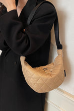 Load image into Gallery viewer, Quilted Adjustable Strap Crossbody Bag
