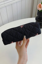 Load image into Gallery viewer, Bow Embroidered Quilted Storage Bag
