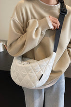 Load image into Gallery viewer, Quilted Adjustable Strap Crossbody Bag
