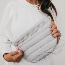 Load image into Gallery viewer, Jolie Puffer Belt Bag NEW COLORS!: Light Grey

