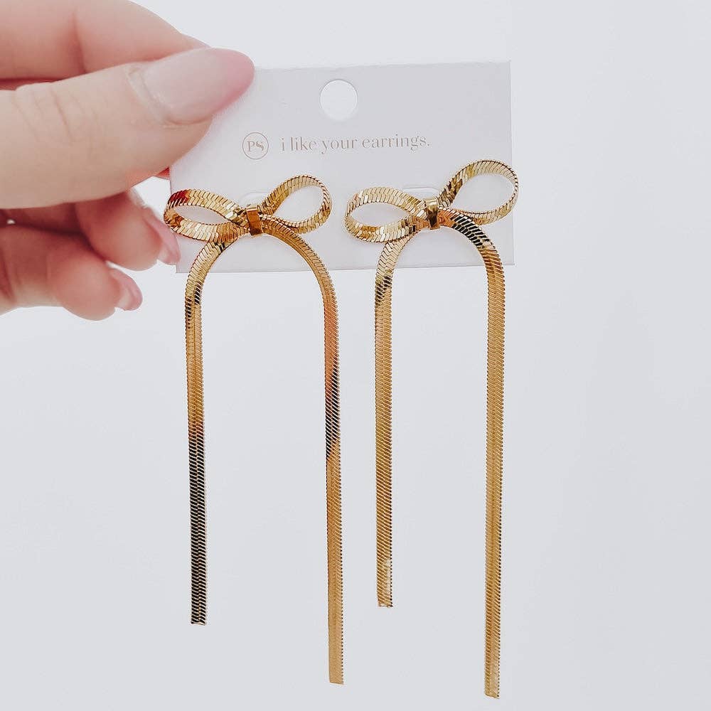 Blair Bow Earrings - WATERPROOF