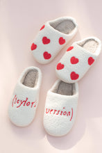 Load image into Gallery viewer, Taylor&#39;s Valentine&#39;s Heart Slippers Sandals Slides: Medium / Midnight
