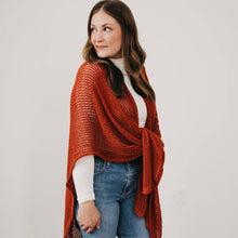Load image into Gallery viewer, Cece Crochet Poncho: Taupe
