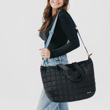 Load image into Gallery viewer, Day Dreamer Quilted Tote Bag: Blue
