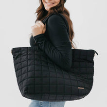 Load image into Gallery viewer, Day Dreamer Quilted Tote Bag: Blue
