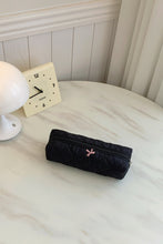 Load image into Gallery viewer, Bow Embroidered Quilted Storage Bag
