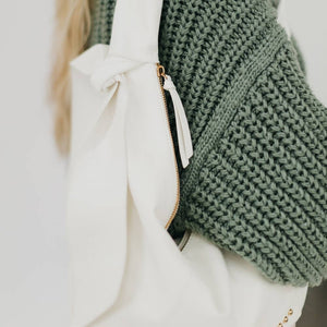 Bobbie Bow Hobo Shoulder Bag: Black
