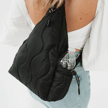 Load image into Gallery viewer, Striding Through Philly Puffer Sling Bag &amp; Backpack: Teal

