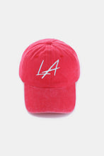 Load image into Gallery viewer, Zenana Washed Embroidered City Baseball Cap
