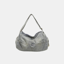 Load image into Gallery viewer, Adjustable Strap Denim Tote Bag
