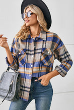 Load image into Gallery viewer, Button Down Collared Plaid Shacket
