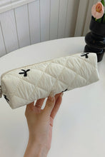 Load image into Gallery viewer, Bow Embroidered Quilted Storage Bag

