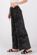 Load image into Gallery viewer, SAGE + FIG Mineral Washed Terry Wide Leg Pants
