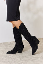 Load image into Gallery viewer, Forever Link Rhinestone Knee High Cowboy Boots
