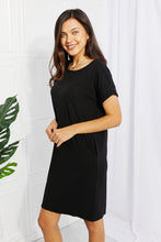 Load image into Gallery viewer, Zenana Chic in the City Full Size Rolled Short Sleeve Dress
