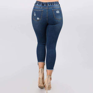 American Bazi Distressed Denim Joggers - Plus