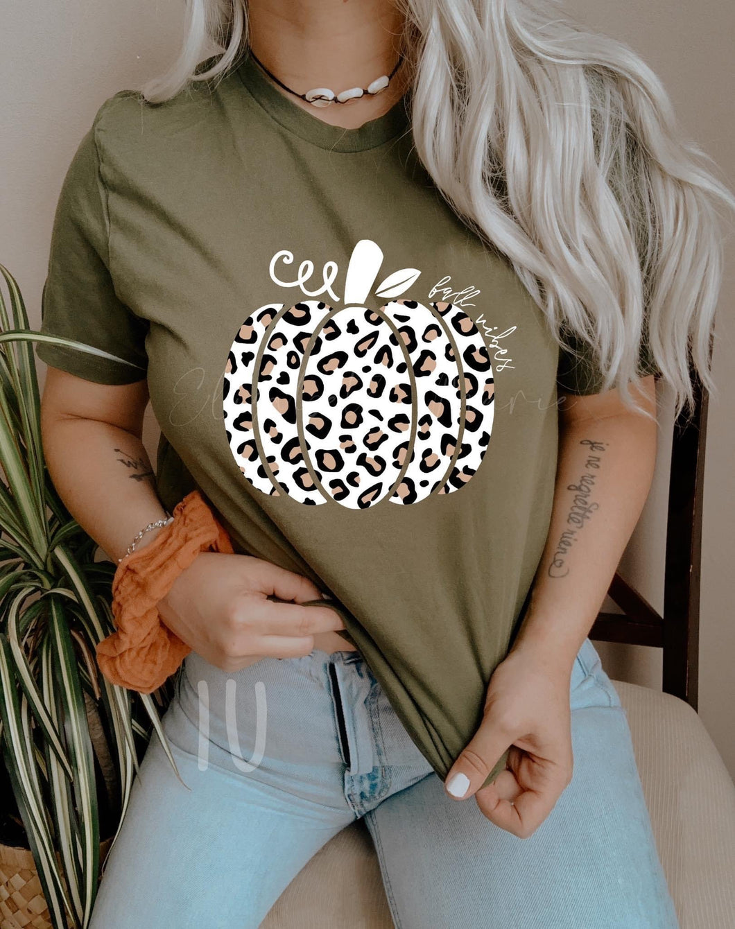 Fall Vibes Leopard Pumpkin