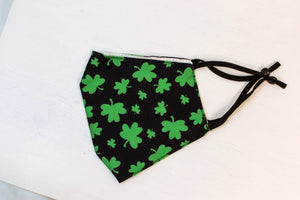 Adult Printed St. Patrick's Clover Face Mask